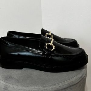 Black loafers